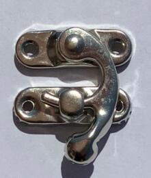 Fermoir Boite - A CROCHET ARGENT 28x38mm 