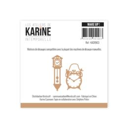 Dies Découpe Les Ateliers de Karine - Matrice de découpe WAKE UP - Intemporelle