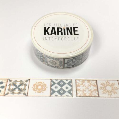 Masking Tape - INTEMPORELLE - AZULEJO - Les Ateliers de Karine 