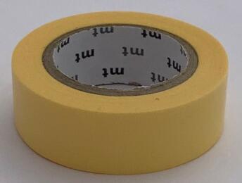 Masking Tape - PASTEL MAT - JAUNE PALE 15mmx10m