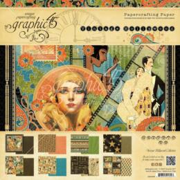Graphic 45 -  Vintage Hollywood - PAPERCRAFTING  ( 24 papiers )
