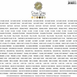 Mes P'tits Ciseaux - SOUS BOIS Etiquettes Blanches