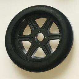 Pneu GRP MOTO 1/5ème - Arriere R3 Soft  sur Jante Noire 