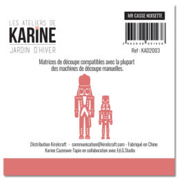 Dies Découpe Les Ateliers de Karine - Matrice de découpe MR CASSE NOISETTE - Jardin d'Hiver