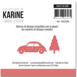 Dies Découpe Les Ateliers de Karine - Matrice de découpe COCC'S DE NOEL - Jardin d'Hiver