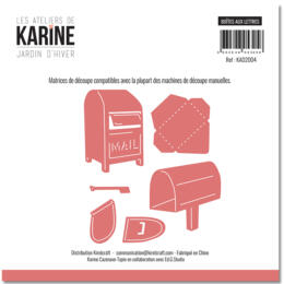 Dies Découpe Les Ateliers de Karine - Matrice de découpe BOITES AUX LETTRES - Jardin d'Hiver