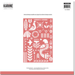 Dies Découpe Les Ateliers de Karine - Matrice de découpe FOND NORDIC - Jardin d'Hiver