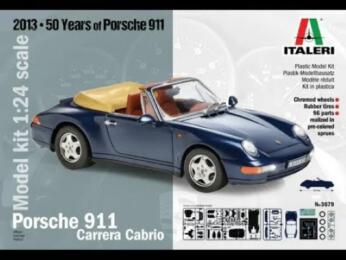 Maquette 1/24 ITALERI - PORSCHE 911 CARRERA CABRIO ref 3679