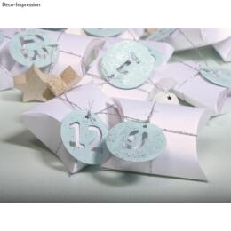 Calendrier de l'Avent - Set de Chiffres Calendrier Avent Tag Blanc 