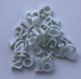 Calendrier de l'Avent - Assortiment Chiffre FEUTRINE EPAISSE  couleur au choix 15mm 