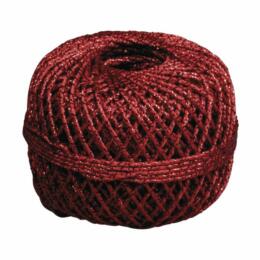 CORDELETTE - Bobine Rouge Reflets Or ( 20 mètres )