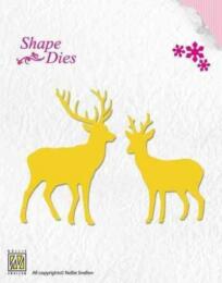 Dies Découpe Nellies Choice - Matrice de découpe NOEL - CERF & RENNE Dear