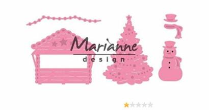 Dies Découpe Marianne Design- Matrice de découpe NOEL -  CHALET SAPIN