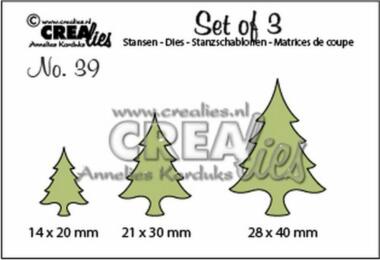 Dies Découpe Crealies - Matrice de découpe NOEL - SAPINS Trees Thin
