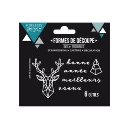 Dies Découpe Florilèges Design - CERF GEOMETRIQUE 