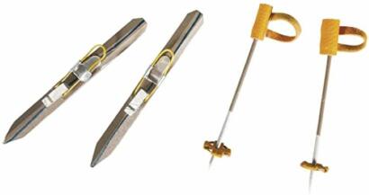 Décoration de Noël 3D : MINI PAIRE DE SKI 