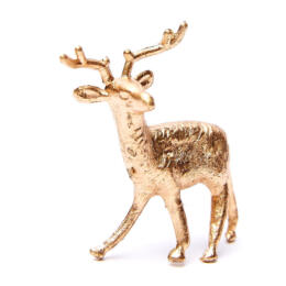 Décoration de Noël 3D : MINI CERF OR (x3)