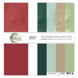 Florilèges Design - OH WINTER - Kit Papiers UNIS