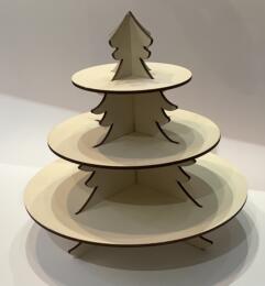 Structure en Carton Bois : SAPIN A 3 ETAGES 