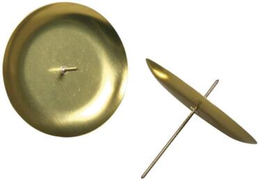 CHANDELIER OR 7.5cm Coupelles pour bougies Couronne de l'Avent (x4)