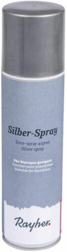 Bombe de Peinture pour Polystyrène :  ARGENT  150ml