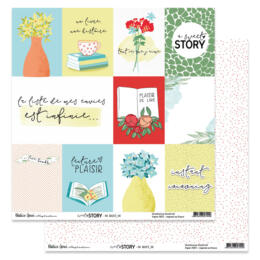 Béatrice Garni - SWEET STORY N°6 - Papier Scrap 30x30