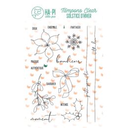 Tampon Clear - SOLSTICE D'HIVER Bonheur Authentique - Ha Pi Little Fox