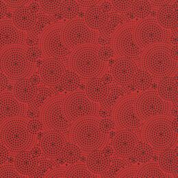 Papier Fantaisie 100% Coton - FIESTA Rouge/Noir 