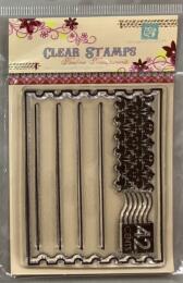 Tampon Clear - Cadre TIMBRE DAMASK - Prima Marketing