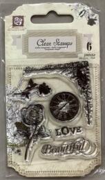 Tampon Clear - Cadre SHABBY TEA TIME - Prima Marketing