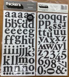 DESTOCKAGE - STICKERS Alphabet - Thickers REGARDS NOIR 