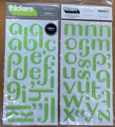 DESTOCKAGE - STICKERS Alphabet - Thickers UMBRELLA VERT