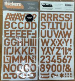 DESTOCKAGE - STICKERS Alphabet - Thickers DOLCE ORANGE