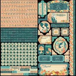 STICKERS - Café Parisian 30x30 - Graphic 45