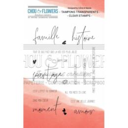 Tampon Clear - Mon Petit Côté Famille - MOTS FAMILLE - Chou & Flower