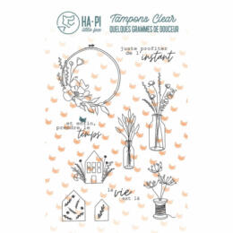 Tampon Clear - QUELQUES GRAMMES DE DOUCEUR La Vie est Là - Ha Pi Little Fox