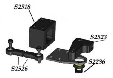 S2518 - Support Triangle - SIDE CAR 1/8ème