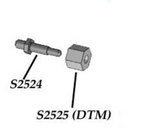 S2525 - Hexagone 12mm DTM ( 2 pièces ) - SIDE CAR 1/8ème