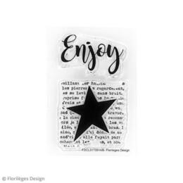 Tampon Clear Florilèges Design - ENJOY