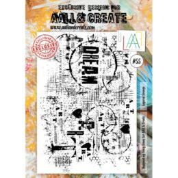 Tampon Clear Aall And Create - N° 55 LAYERED GRUNGE