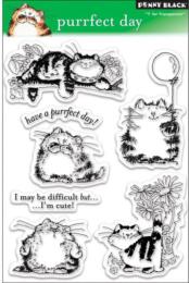 Tampon Clear - PURRFECT DAY Penny Black