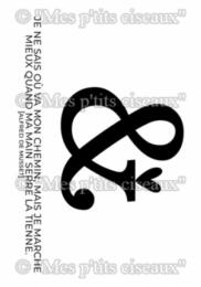 Tampon Clear - FRENCH KISS Esperluette - Mes P'tits Ciseaux