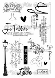 Tampon Clear - FRENCH KISS Je t'aime - Mes P'tits Ciseaux