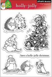 Tampon Clear - HOLLY-JOLLY Penny Black