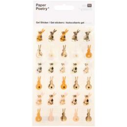 Stickers de Pâques: Autocollants GEL LAPINS