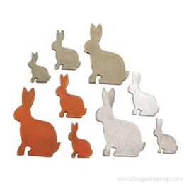 Déco de Pâques: LAPINS en bois à coller