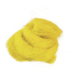 COURONNE DE PAQUES : Fibre d'Herbes Sisal JAUNE 
