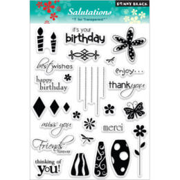 Tampon Clear - SALUTATIONS Penny Black