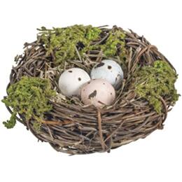 COURONNE DE PAQUES : Nid d'Oiseau décoratif 7cm