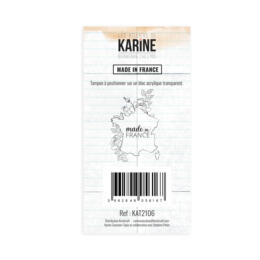 Tampon Clear - BIENVENUE CHEZ MOI Made In France - Ateliers de Karine 